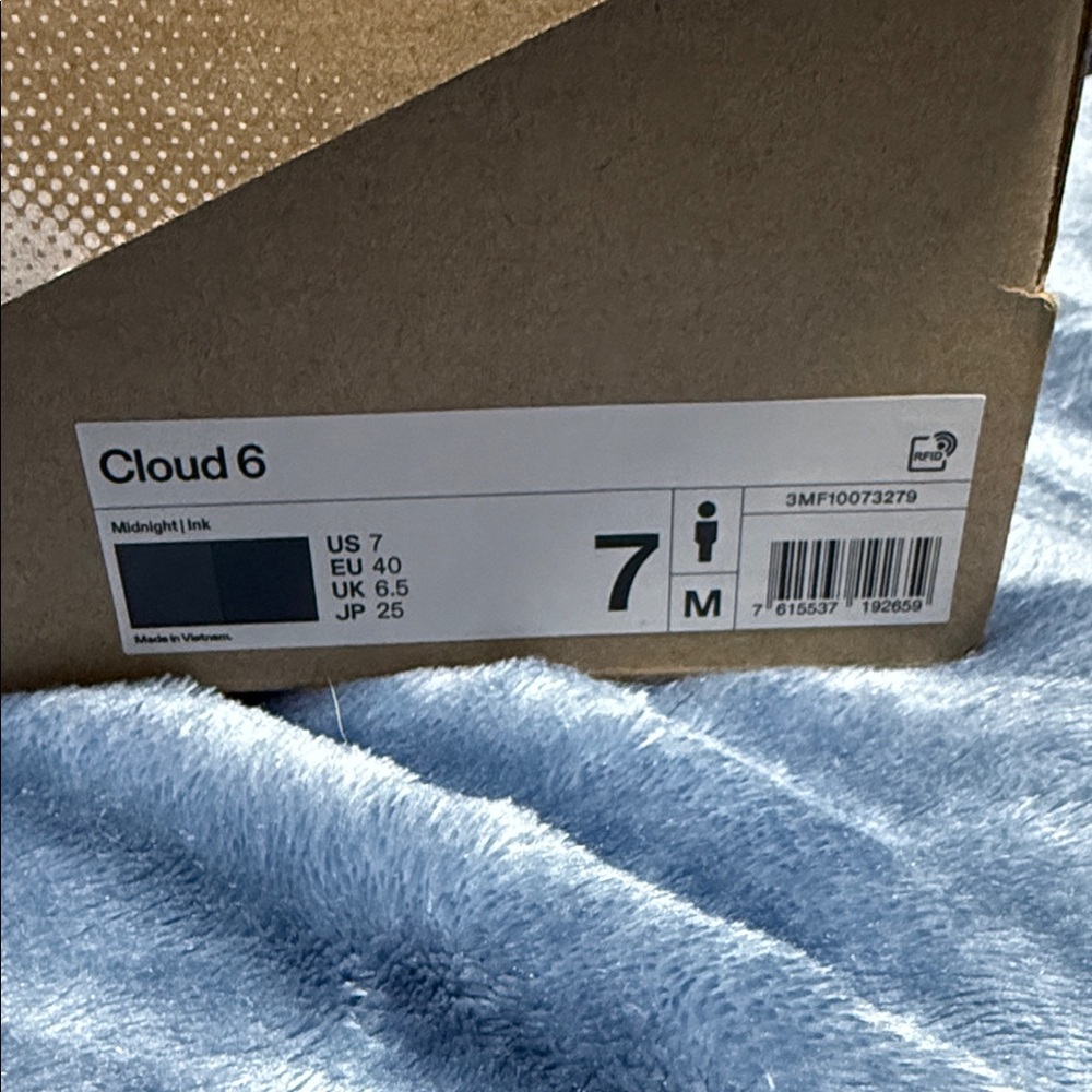 On Cloud 6 Running Men's Dark Blue Athletic Shoes - Picture 8 of 8